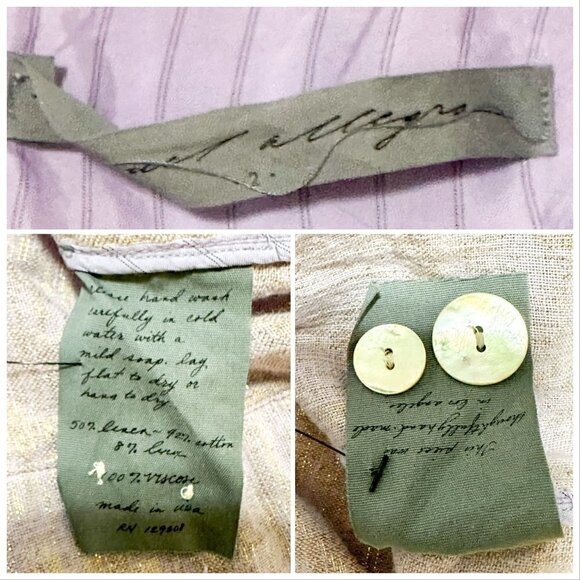 Raquel Allegra Trench Coat in Lilac Metallic, Size 2/M New with tag - Picture 16 of 16